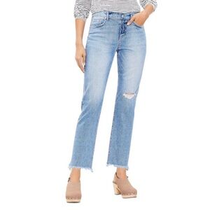 The Loft Straight Crop High Rise Jeans